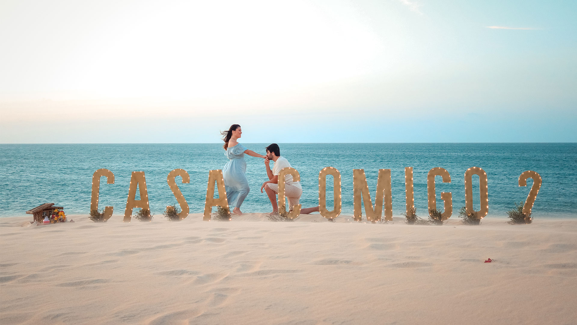 Pedido de Casamento na praia